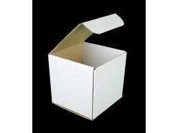 White Die Cut Cube Boxes - CC75 - 75x75x75mm