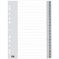 FM INDICES A-Z A4 GREY POLYPROP
