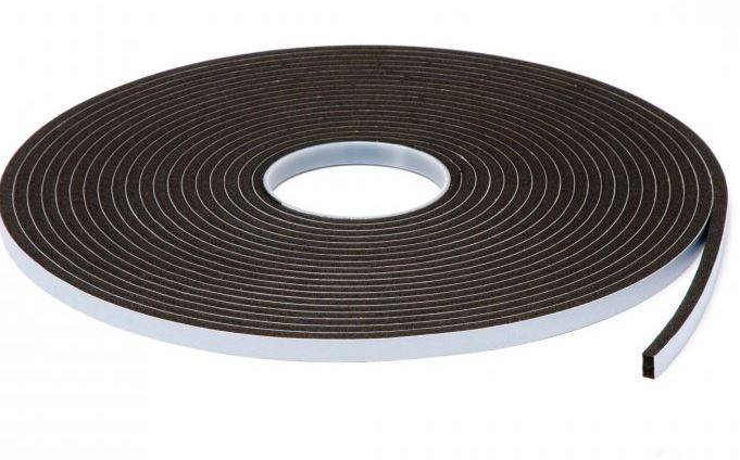 PVC Foam Tape, Single Sided Adhesive Vinyl Foam Tape - Black or Gray
