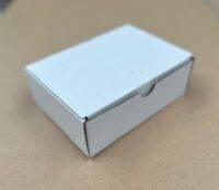 cardboard box small white diecut box