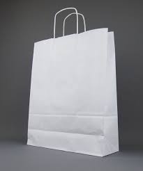 White Paper Twist Handle Bags  Shardlows - The Packaging Specialists