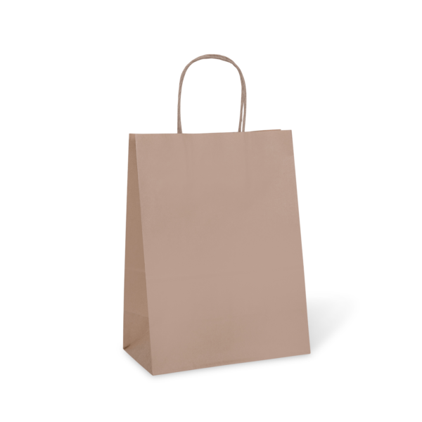 BB Kraft Paper Twist Bag 160(w)x50(g)x265(h)mm- 500 per ctn