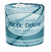 Pacific Deluxe Roll Toilet Tissue 2-Ply 400 Sheets