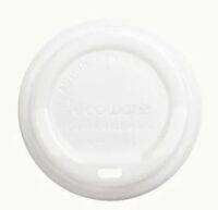 Ecoware - Bioplastic Cup Lid 90mm White (1000) ECOL-90C
