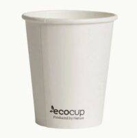 Ecoware - White Single Wall Eco Cup - FSC Mix - 8SW-W 285ml (1000/ctn)