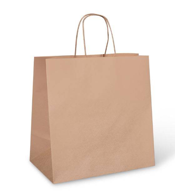 DETPAK Large Takeaway Paper Bag - UBER Size - 305x305x175mm (Carton/250)