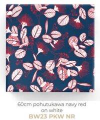 Giftwrap - Pohutukawa Navy/Red/White 600mmx40m