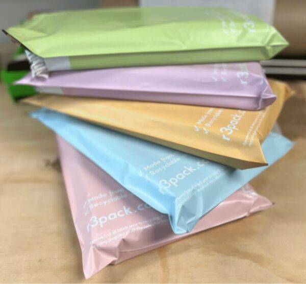 Pastel Coloured Recycled Courier Mailers - A4 250x325mm