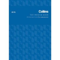 Collins Tax Invoice Books A5DL 100 No Carbon Required