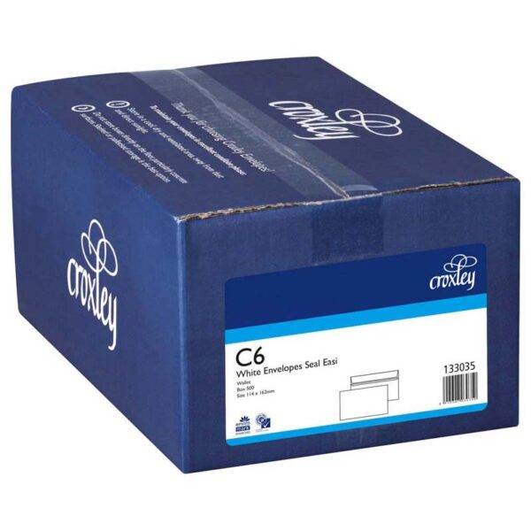 C6 Seal Easi Wallet White 114 X 162mm (500) FSc Mix 133035