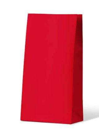 Radiant Red Medium Carnival Coloured Gift Paper Bag 130x80x260mm