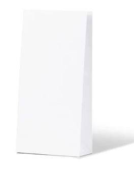 White Small Carnival Coloured Gift Paper Bag 100x50x210mm