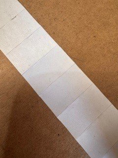 Saito 1 Plain White Permanent Labels 22x12mm 102806R