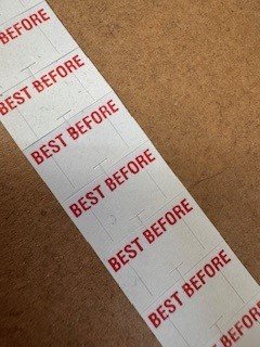 Saito 1 Best Before Freezer Grade Labels 22x12mm 102008/1