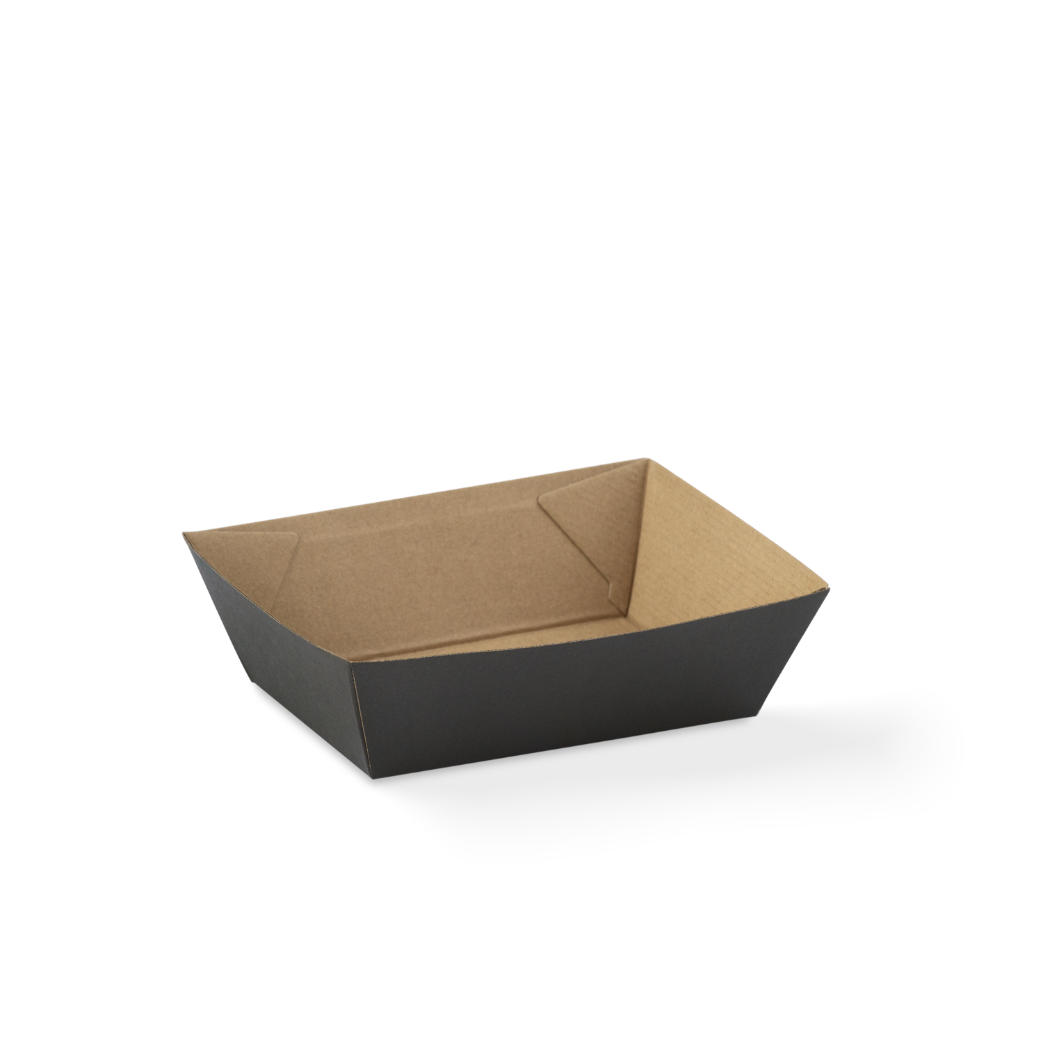 Black Endura Tray #1 - 131x91x50mm - 500/carton (Indent)