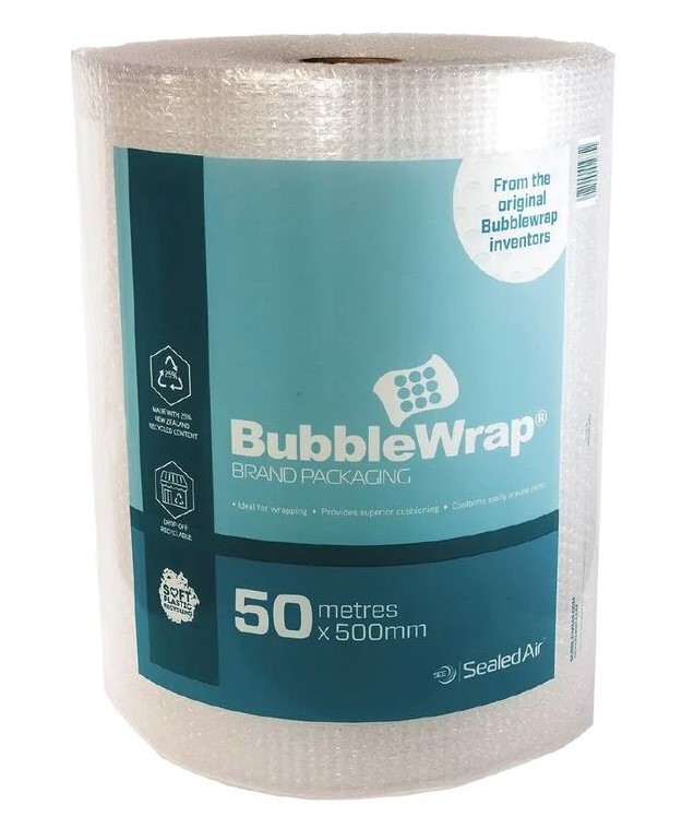 BUBBLE WRAP® Brand Original Cushioning - 500mm x 50 metre roll