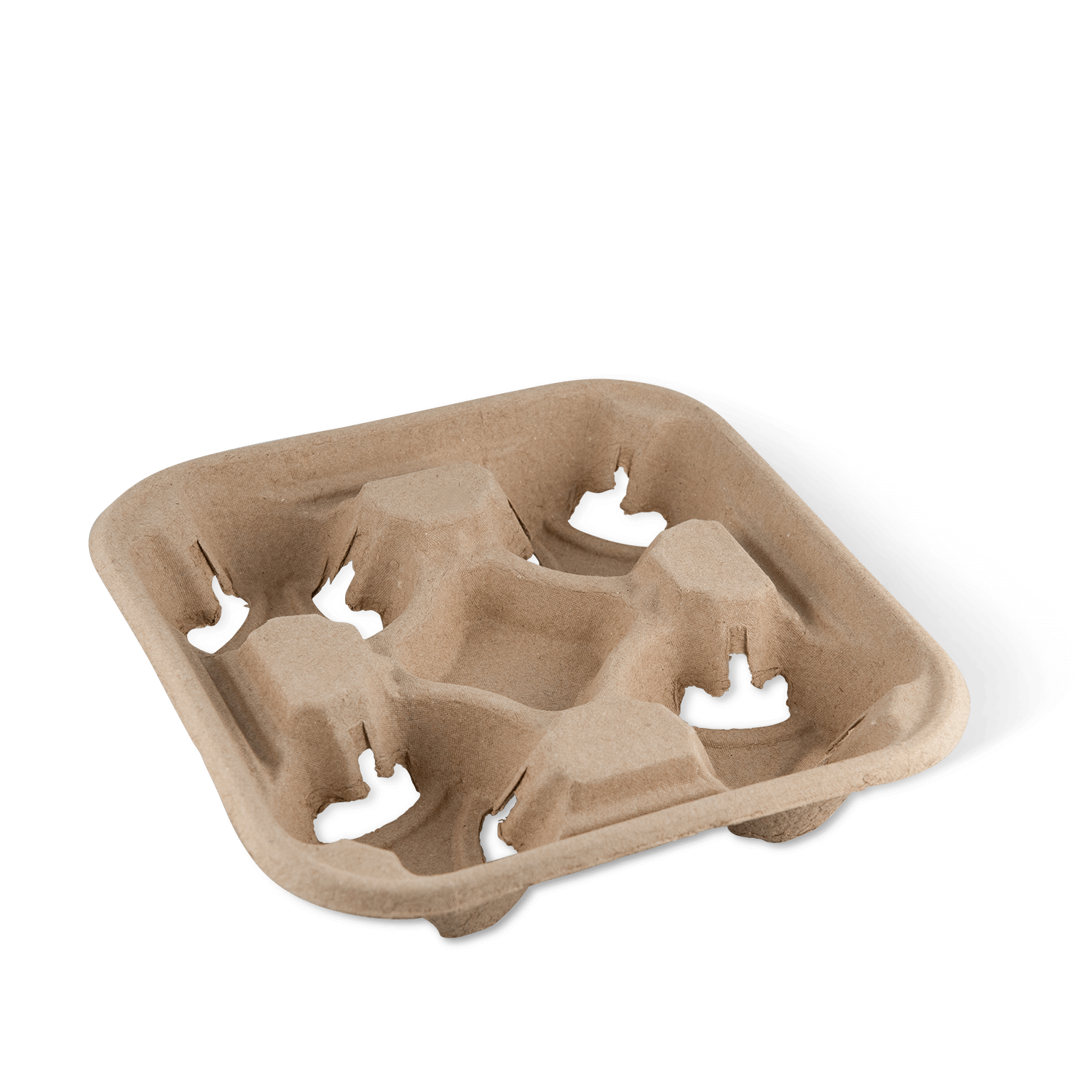 Moulded Pulp Drink Tray P391S0010 - 220x220x49mm - Pack of 25