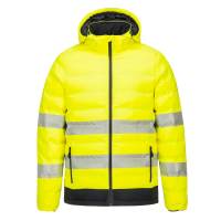 S548 - Hi-Vis Ultrasonic Heated Tunnel Jacket Yellow/Black - Large