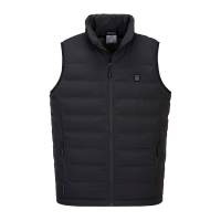 S549 - Ultrasonic Heated Tunnel Vest Black - LARGE