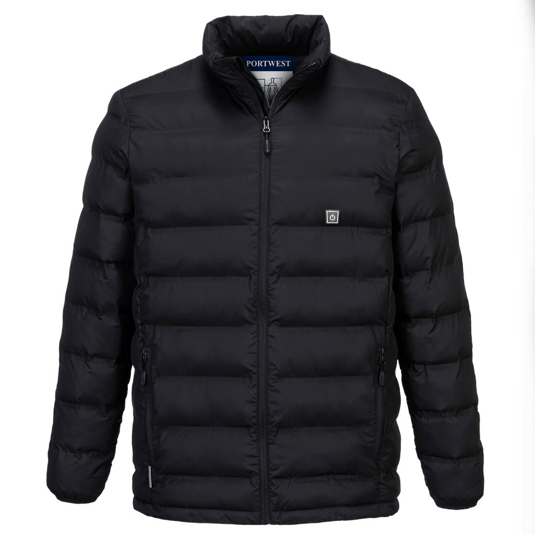S547 - Ultrasonic Heated Tunnel Jacket Black - Medium