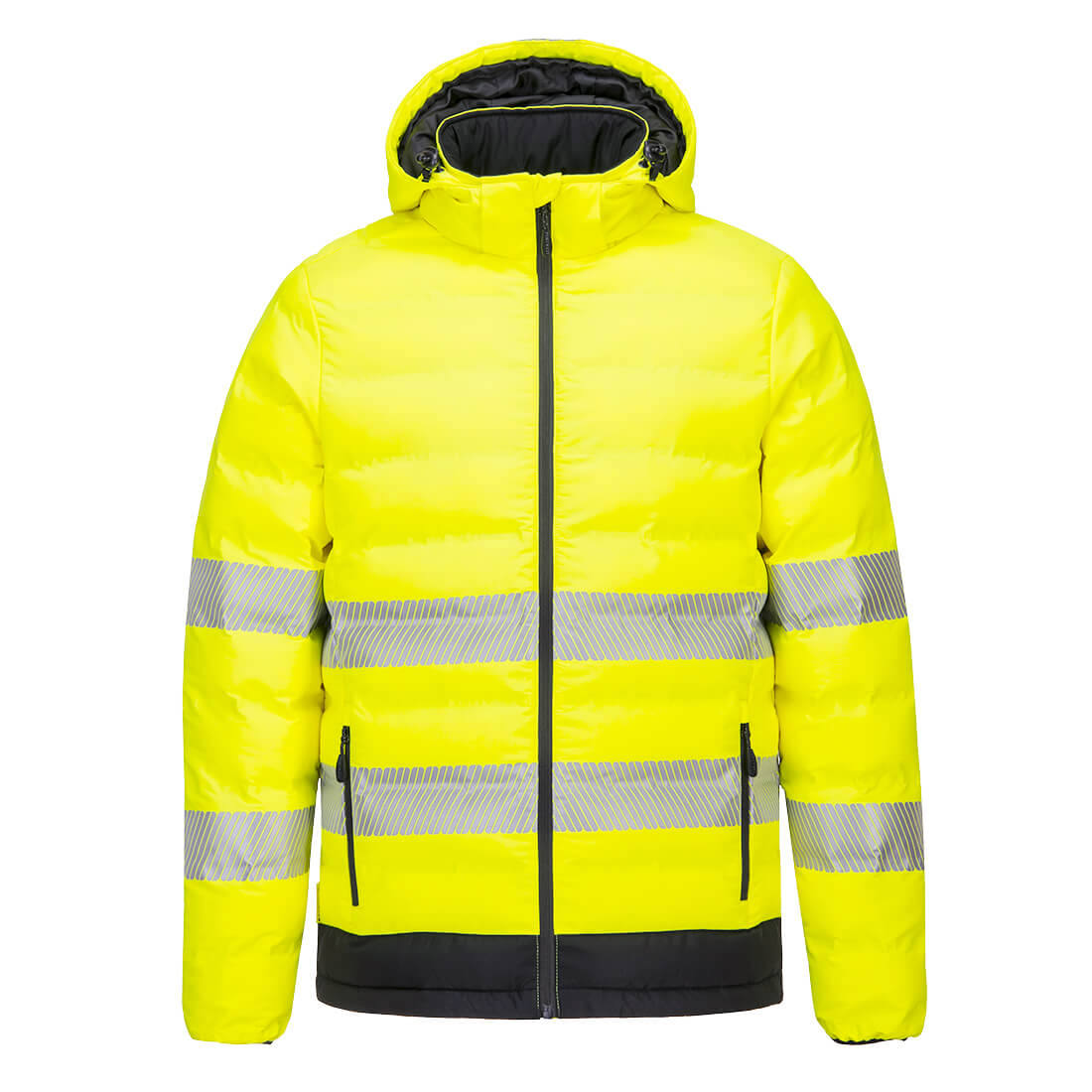 S548 - Hi-Vis Ultrasonic Heated Tunnel Jacket Yellow/Black - XL