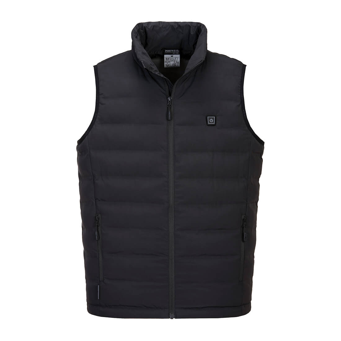 S549 - Ultrasonic Heated Tunnel Vest Black - XL