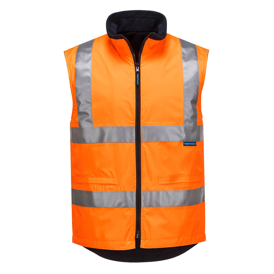 MV214 - Hi-Vis Reversible Vest Orange - Large