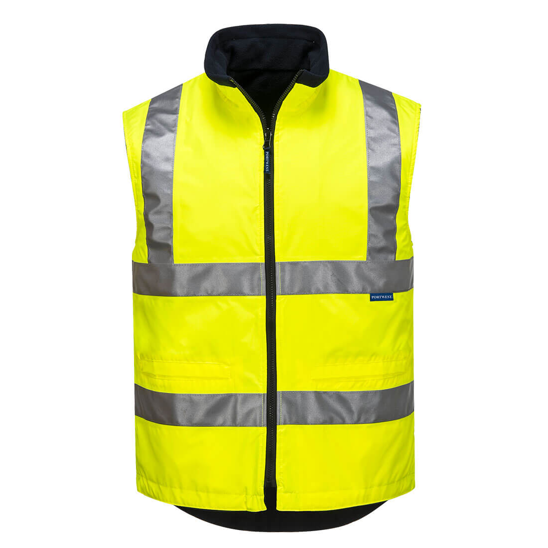 MV214 - Hi-Vis Reversible Vest Yellow - Extra Large