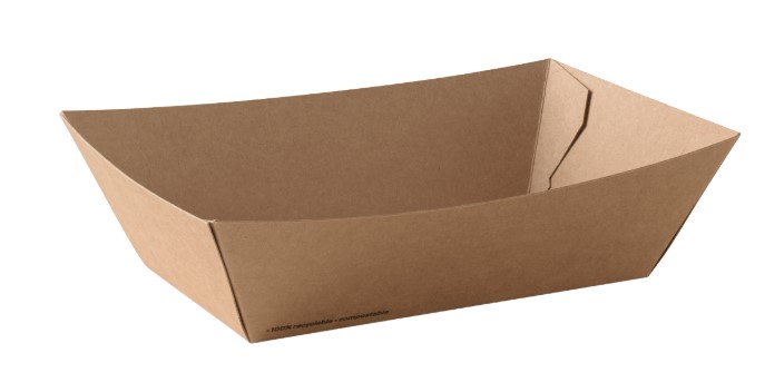Detpak GO #2 Food tray 105x72x40mm (1000/carton) P457S0010