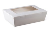 White Lunchbox with Window - Extra Small - 120x88x37mm - 200/ctn - L323S0001