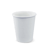 DETPAK™ 8oz Single Wall White Hot Cup (1000/carton) - R350S0001