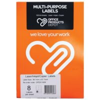 Premium Multipurpose Labels – 99.1mm x 67.7mm (8 Per Sheet)