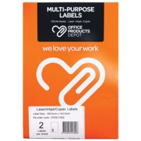 Premium Multipurpose Labels – 199.6mm x 143.5mm (2 Per Sheet)