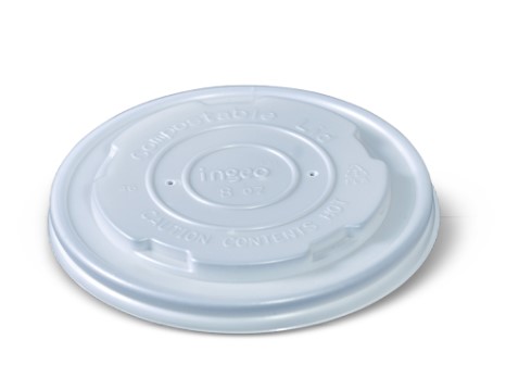 I am eco™ PLA Lid for 8oz Bowl - 1000/carton - V350S0001