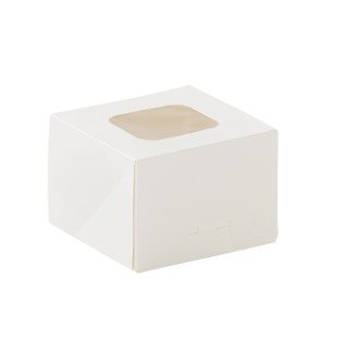 Donut Carton with window - Single Donut - 99x99x70mm - 600/carton - Q599S0001
