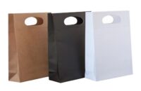 Accessory Size Gusseted Paper Bag - 155x60x225mm - Black- ISAGB - Carton of 200