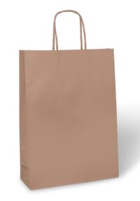 3 Bottle Bag - Kraft Paper Twist Handle - 255x90x350mm - Carton of 120 - Indent