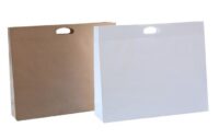 Extra Large Gusseted Diecut Handle Paper Bag - 540x150x440mmmm - Brown Kraft - ISXLK - Carton of 100