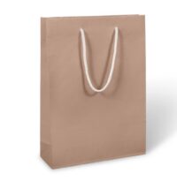3 Bottle Rope Handle Bag - Kraft - 255x90x350mm