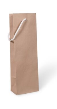 1 Bottle Bag -Kraft - Rope Handle - 110x70x350mm