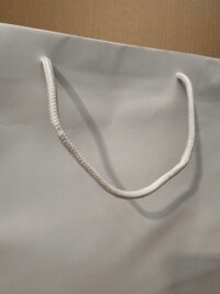 Medium Portrait Gusseted Rope Handle Paper Bag - 280x100x400mm - White - ISMGWR - Carton of 200