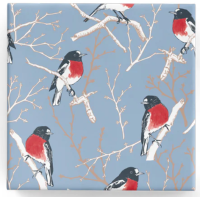 Blue Robins Christmas Wrapping Paper - BW25 XR FBL - 600mm x 40m