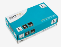 Clear Vinyl Powder-Free Gloves - Large - Carton of 10 boxes