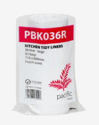 Kitchen Tidy Liners - 36L - 710x600mm 50/roll  20 rolls/carton - 1000/carton