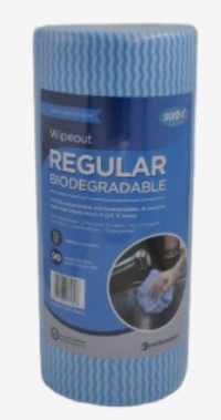 Sorb-X Regular Biodegradable Wipeout Roll - 300x500mm -90/roll - Blue- SX6124 - General Cleaning