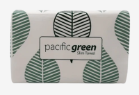 Pacific Hygiene Slim Towel GM200 Green Mixed 22.5x23cm
