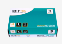 HYTEC Natural Latex Low Powder Disposable Gloves (SKU: NLS) - Small