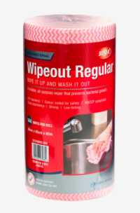 Sorb-X Regular Wipeout Roll - 300x450mm x 65m - 144/roll - Red - SX6142