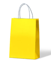 Yellow "Midi" Carnival Carry Bag - 310x110x420mm - 250/carton